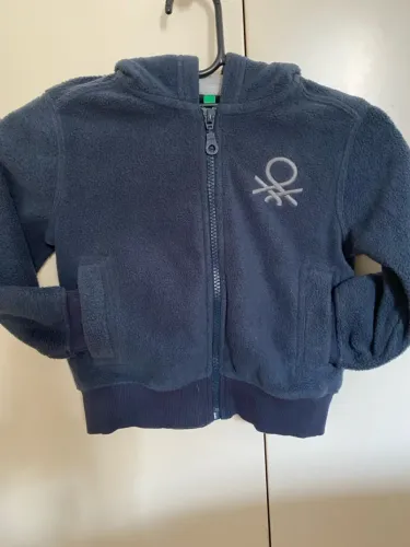 Casaco Infantil de Fleece com Capuz - Benetton