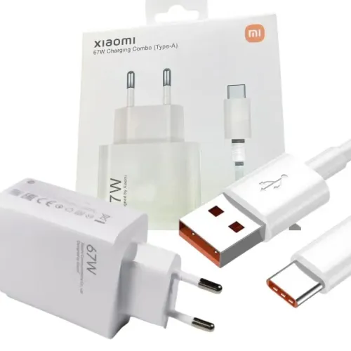 Carregador Xiaomi 67w Original Tipo C Usb-C - Lacrado - Novo