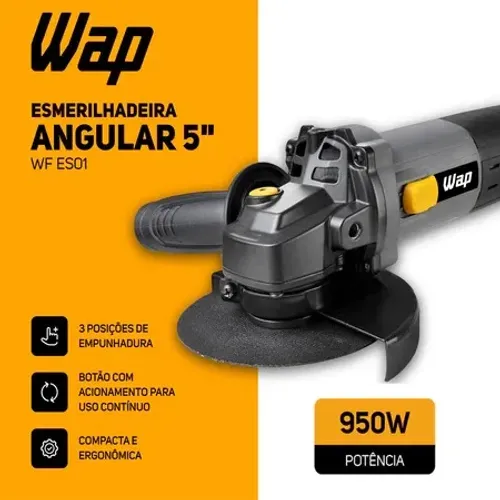 Esmerilhadeira angular 950W 13.000 rpm - Wap + Entrega gratis