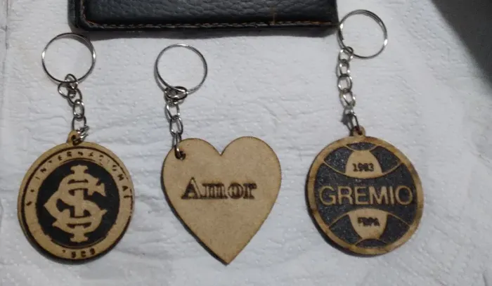Chaveiros em Mdf Gravados a Laser