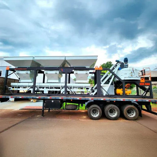 Usina concreteira ( móvel ) completa