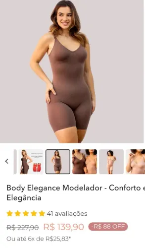 Body Elegance Modelador Conforto e Elegância