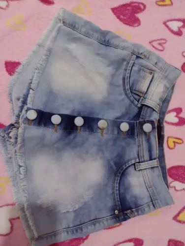 Short saia jeans 