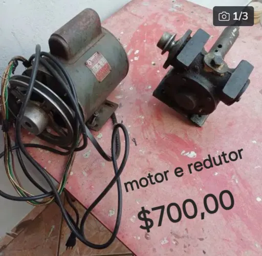Motor e redutor industrial