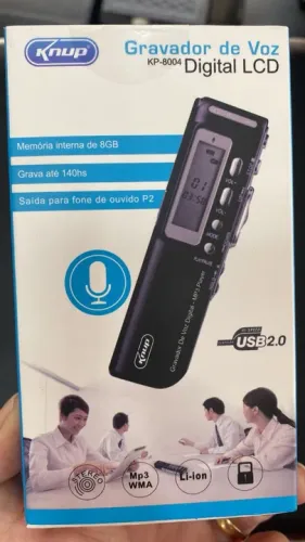 Gravador De Voz Tomate Digital 8Gb knup kp8004 - Loja Coimbra Computadores Entregamos