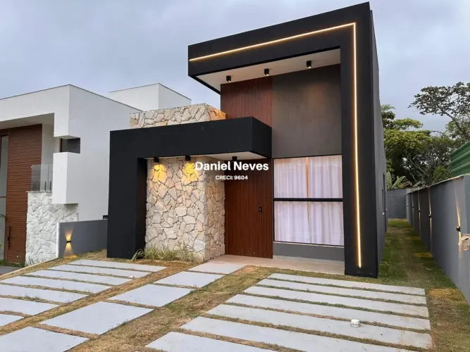 Casa em Condomínio para Venda em Camaçari, Abrantes, 3 dormitórios, 2 suítes, 3 banheiros,