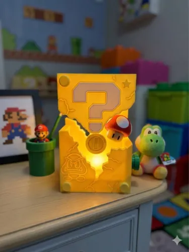 Abajur / Luminária Super Mario Bros - PRODUTO NOVO