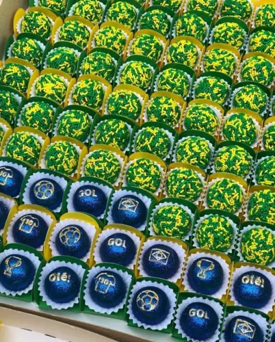 Brigadeiros tema Copa do mundo Brasil ?