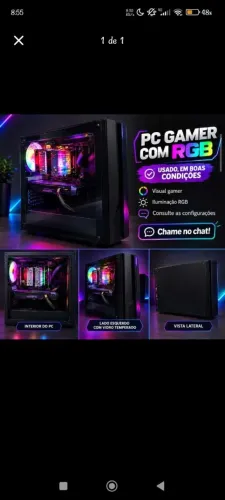 PC gamer com RGB -vissual incrível ?