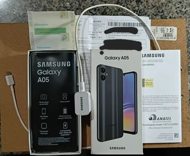 Samsung A05 novo novo com nota fiscal 