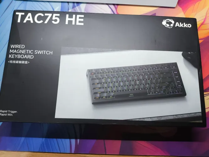 Teclado Akko TAC75 HE preto (NOVO)
