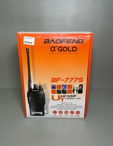 Rádio Comunicador BF-777S BAOFENG A?GOLD