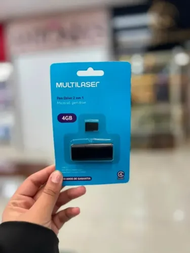 MICROSD E PENDRIVE 2 EM 1 4GB MULTILASER
