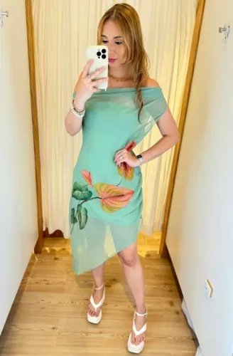 Vestido Farm novo (tag) Antúrio