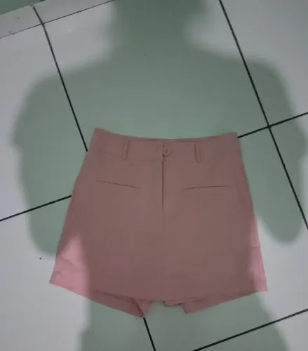 Short Alfaiataria Rosa Blush | Cintura Alta | Tam. P/M