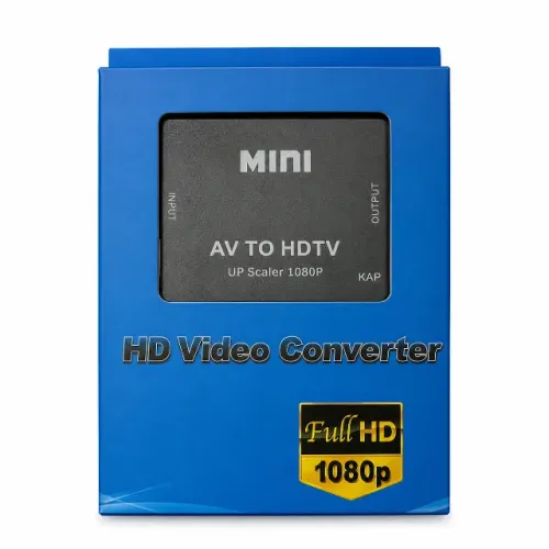 Conversor AV para HDMI 1080P Full HD Mini RCA para HDMI Up Scaler KAP-V085 pode retirar no