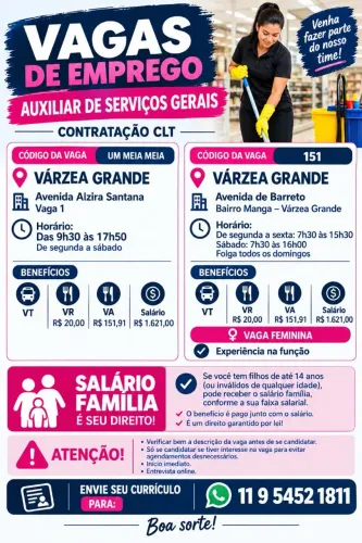 Auxiliar de Serviços Gerais 