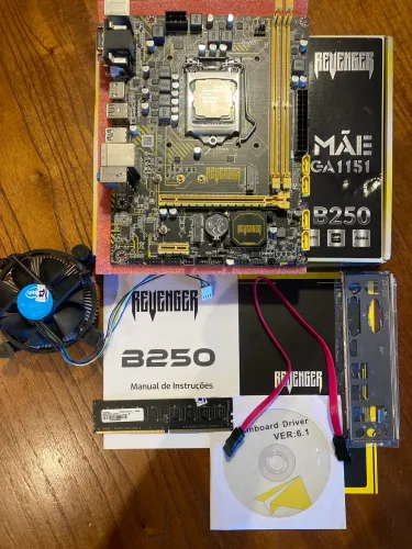 Kit upgrade i7-7700, placa-mãe b250 e 4gb DDR4