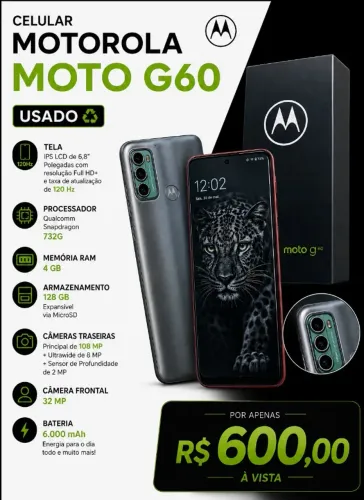 Celular Motorola Moto G60 Usado 