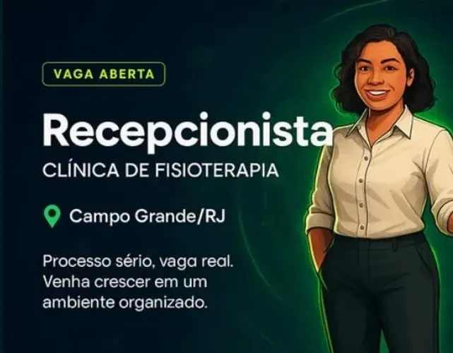 vaga recepcionista