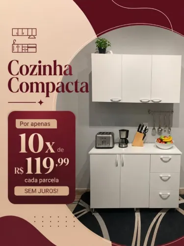 Armário suspenso e balcão em mdf entrega grátis