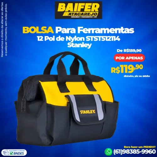 Bolsa Para Ferramentas 12 Pol de Nylon STST512114 Stanley