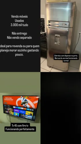 Vendo conjunto de móveis e eletrodomésticos