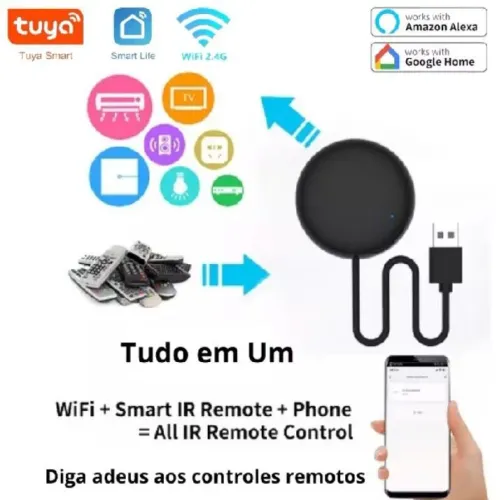 Mini controle remoto IR universal inteligente S-18.