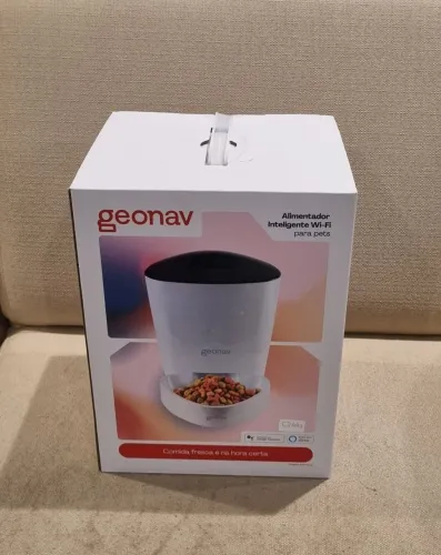Comedouro Pet automático inteligente com Wi-Fi Geonav NOVO na caixa