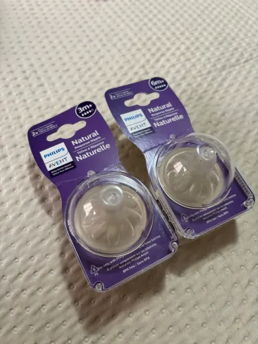 Bicos Mamadeira Avent Naturelle 3m+ e 6m+