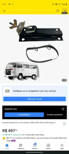 Suporte estepe original KOMBI 