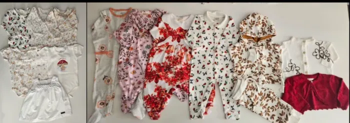 14 pçs macacões/body Green e Mini&Co