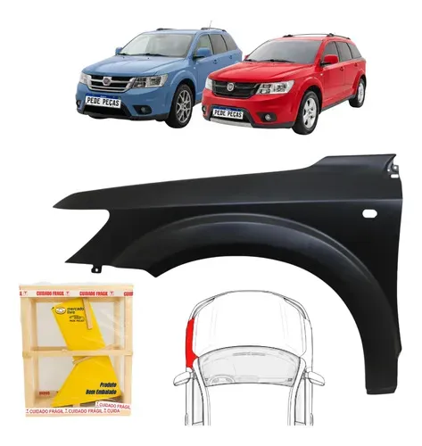 Paralama Fiat Freemont 2011 2012 2013 2014 2015 Novo L.e