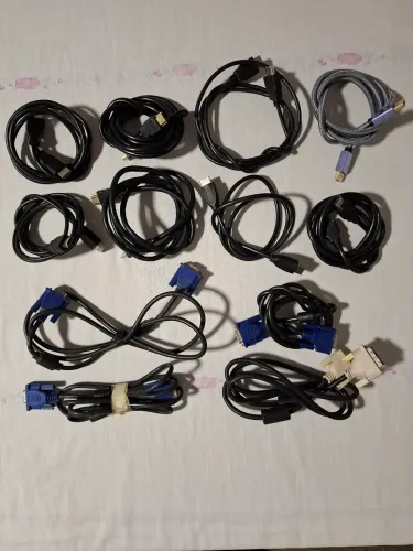LOTE DE CABOS PARA PC E ELETRÔNICOS - DIVERSOS MODELOS