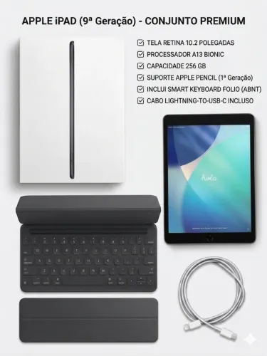 Apple iPad 9a Ger 10.2 Wi-fi + 4g 256gb - Cinza Espacial (Usado)