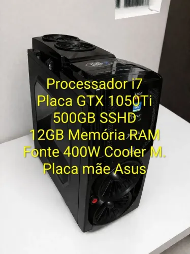 12x PC GAMER i7 GTX 1050ti 12GB RAM SSHD (SSD+HD) Fonte Placa de vídeo memória processador