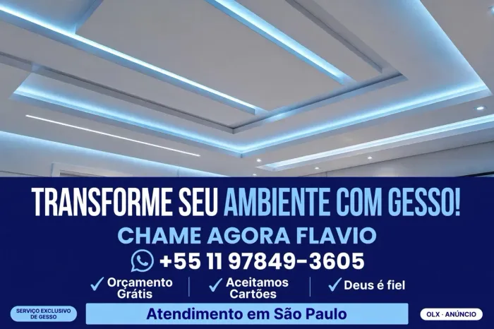 Forro de Gesso e Sanca