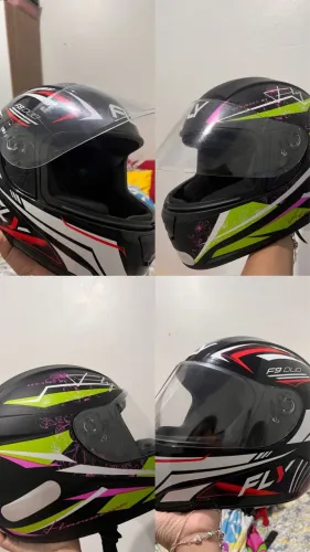 Capacete fly novo