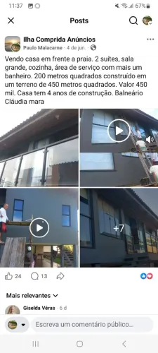 Casa em frente a praia