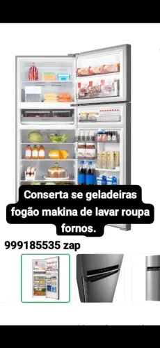 Conserta se geladeiras fogão makina de lavar roupa fornos 