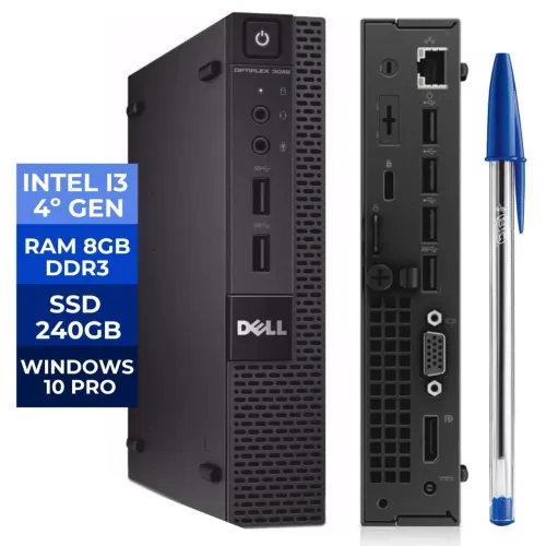 Mini PC Dell OptiPlex 3020M - i3 8GB RAM SSD 240GB