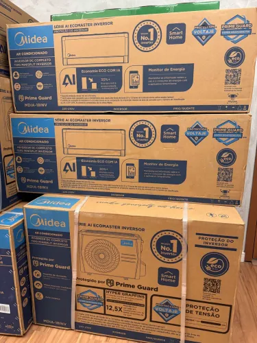 Ar condicionado MIDEA 18.000 Btus INVERTER c/ IA