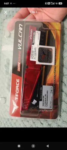Marca Pichau Memória Ram Gamer Vulcan Vermelha, DDR4, 16GB, 3200MHz - TeamGroup