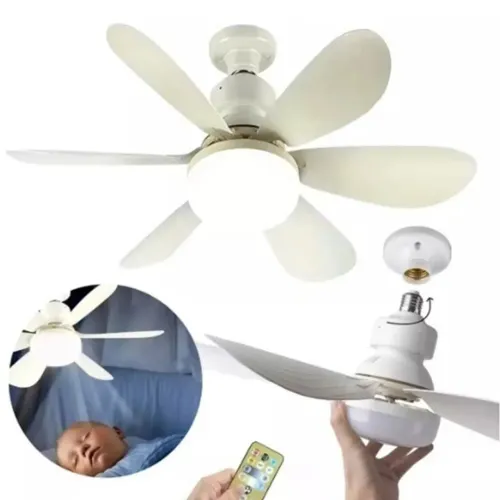 Ventilador com luz led 52 cm 80w facil estalação