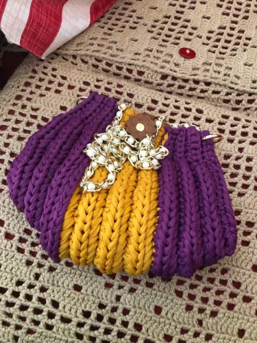 bolsa de crochê