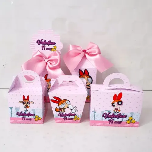 Kit Festa Florzinha Luxo Personalizado | Lembrancinhas em Caixinhas