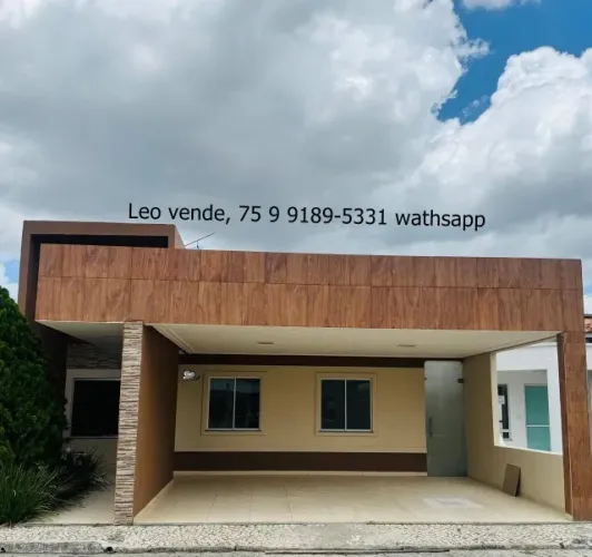 Leo vende, casa em condomínio bairro Sim, 3\4 suíte, piscina, goumert