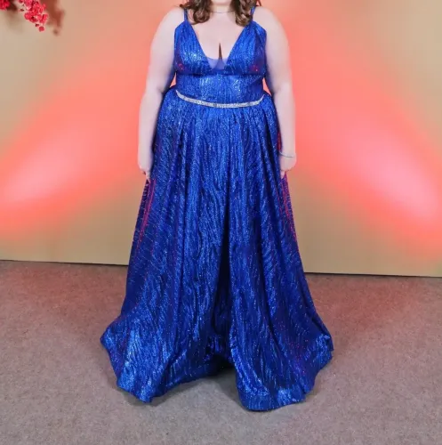 Vestido de Festa Azul - Tamanho GG