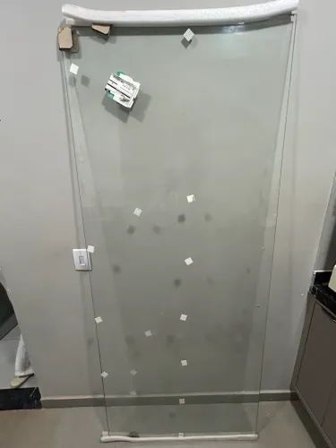 Porta blindex nova - sem uso com puxador completo
