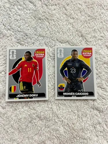 Figurinha Legend Caicedo Prata + Doku Prata